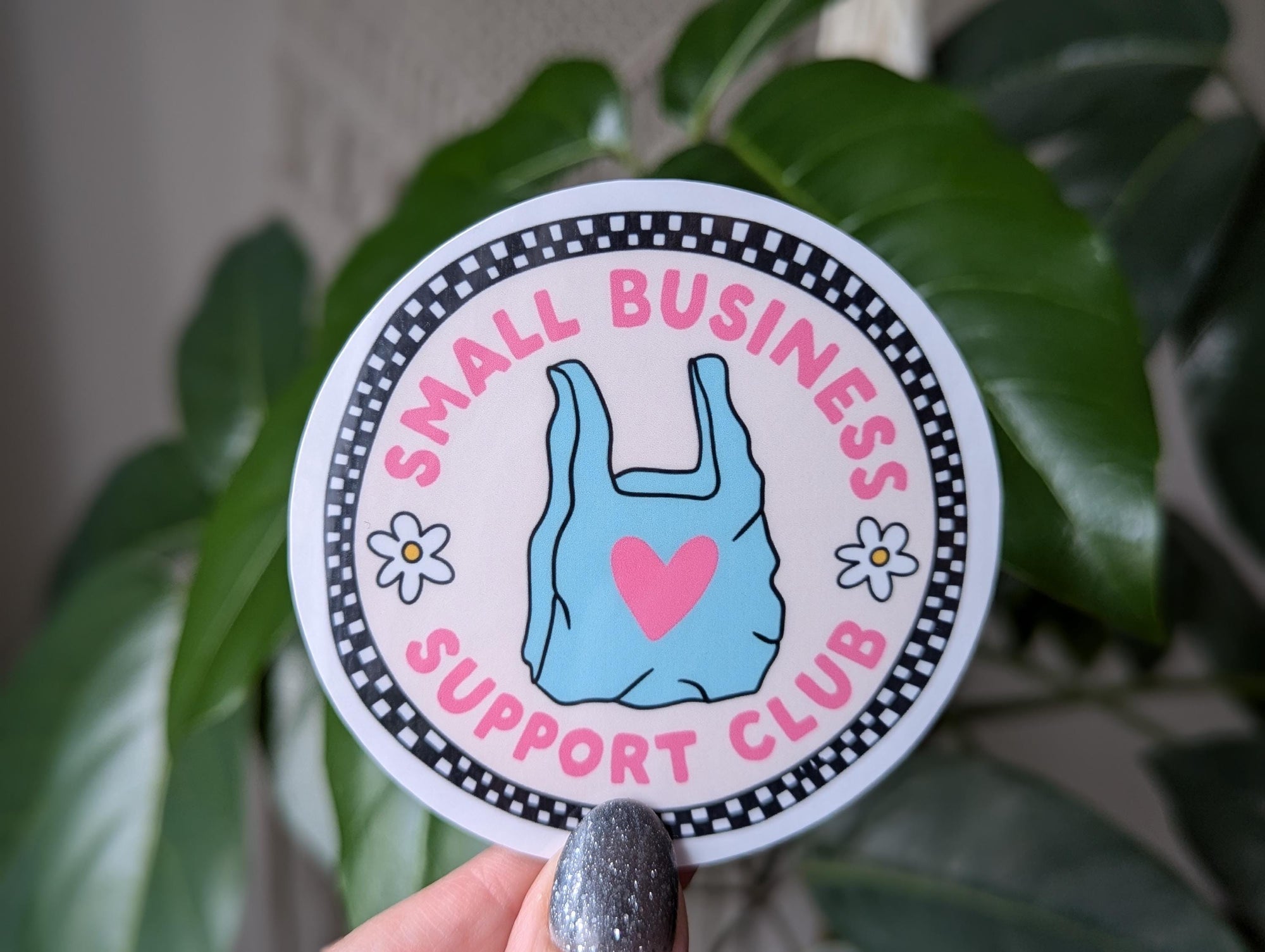 Small business support club sticker, shop small sticker for business, support local stickers for water bottle, shopping stickers, small biz