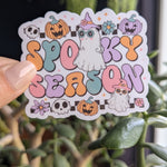 spooky season stickers for kindle, Halloween stickers for water bottle, fall theamed gifts for best friend, witchy gifts for Halloween lover