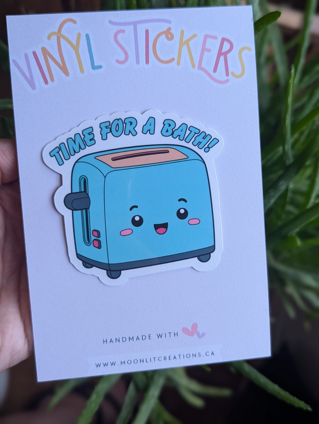 Toaster bath sticker for planner, dark humor stickers for laptop, funny adult gifts, mental health stickers for water bottle, humor stickers