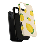 Lemon Print Phone Case, Vibrant Lemon Design, Cute Citrus Case, Gift for Fruit Lovers, Summer Vibe Accessories