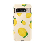 Lemon Print Phone Case, Vibrant Lemon Design, Cute Citrus Case, Gift for Fruit Lovers, Summer Vibe Accessories