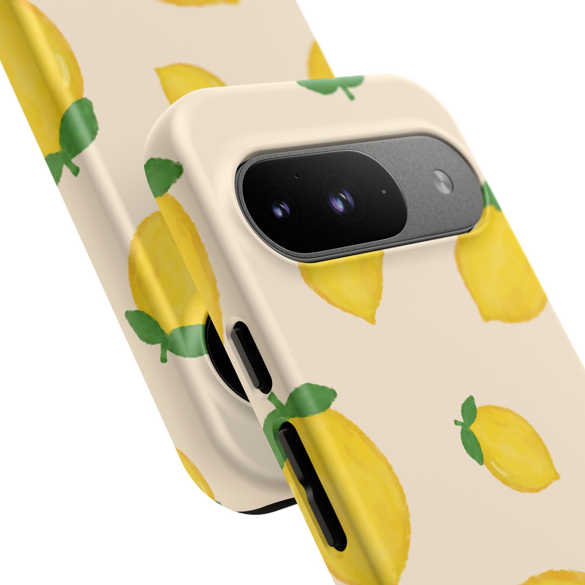 Lemon Print Phone Case, Vibrant Lemon Design, Cute Citrus Case, Gift for Fruit Lovers, Summer Vibe Accessories