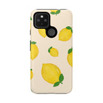 Lemon Print Phone Case, Vibrant Lemon Design, Cute Citrus Case, Gift for Fruit Lovers, Summer Vibe Accessories