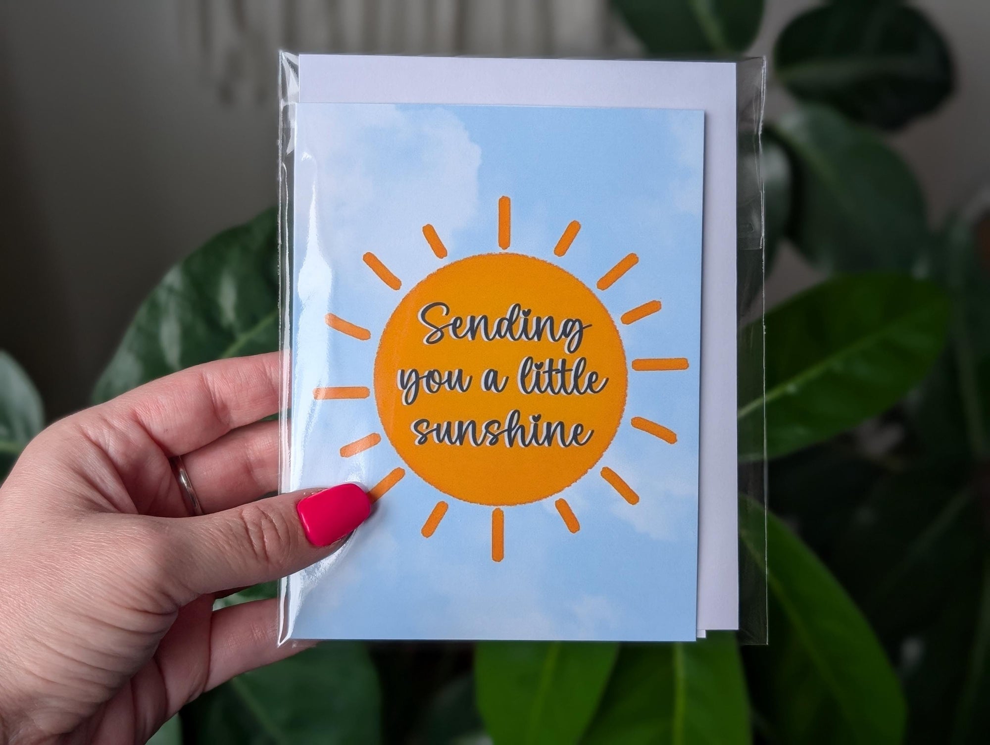 Sending You Sunshine Card, Uplifting Greeting Card, Cheer Up Card, Thinking of You Greeting Card, Send a Smile, Just Because Greeting Card