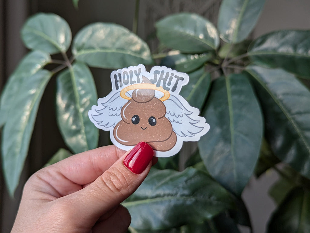 Holy Shit Vinyl Sticker