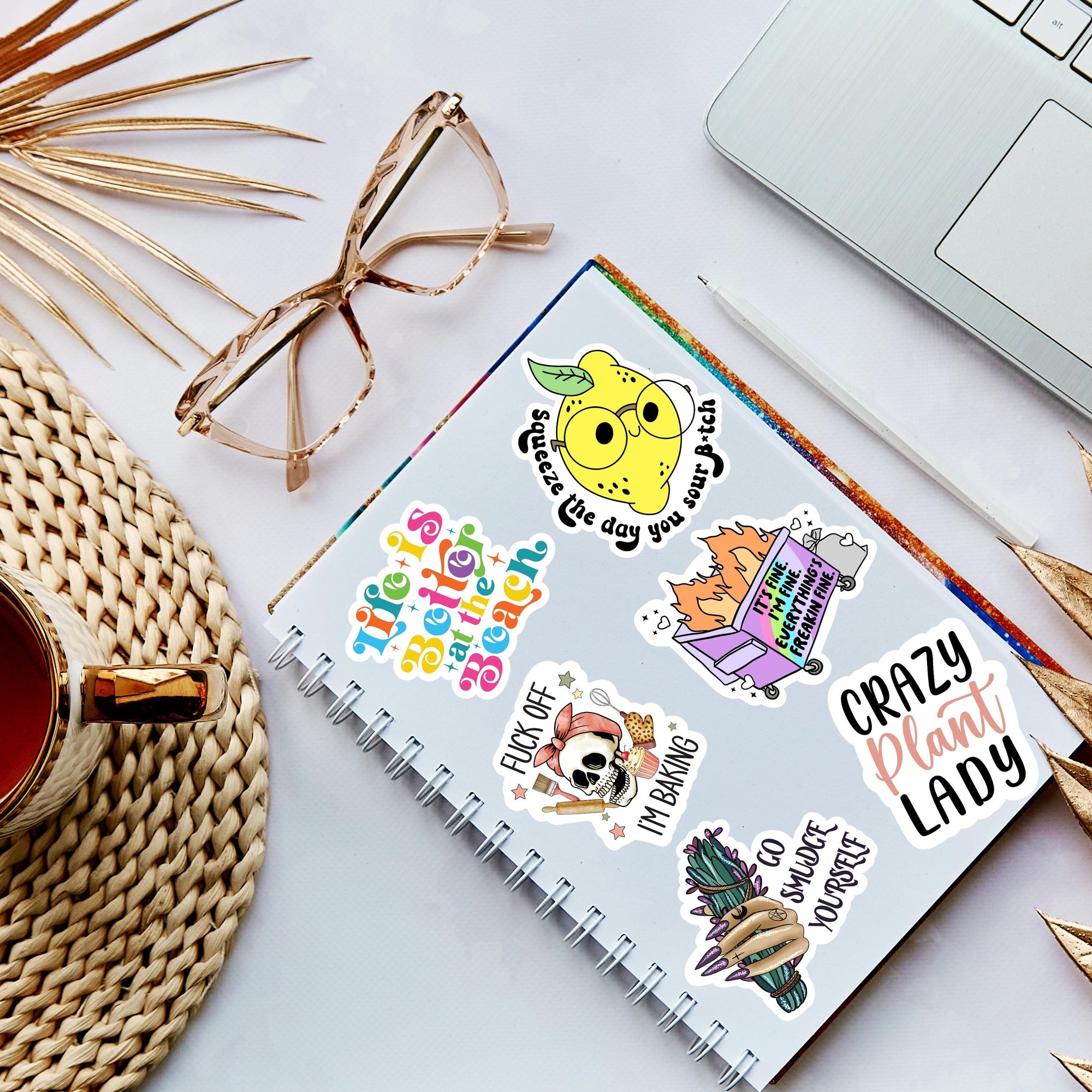 I'm Tired Duck Sticker, Funny Coffee Duck Relatable Sticker, Cute Animal Sticker for Laptop, Exhausted Duck Decal, Coffee Lover Funny Gift