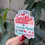 Horror movies sticker for kindle, Christmas stickers for water bottle, book gifts for book lovers, funny stickers for laptop, small gift for