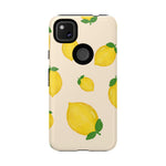 Lemon Print Phone Case, Vibrant Lemon Design, Cute Citrus Case, Gift for Fruit Lovers, Summer Vibe Accessories