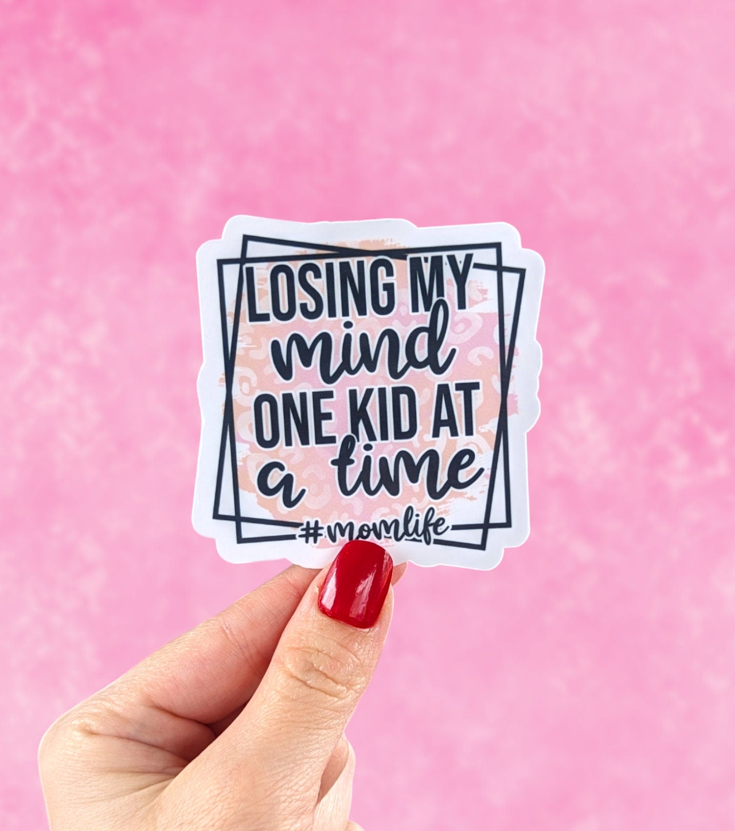 Losing my mind one kid at a time, funny stickers for moms, mom life stickers for water bottle, mental health stickers for women, gift for