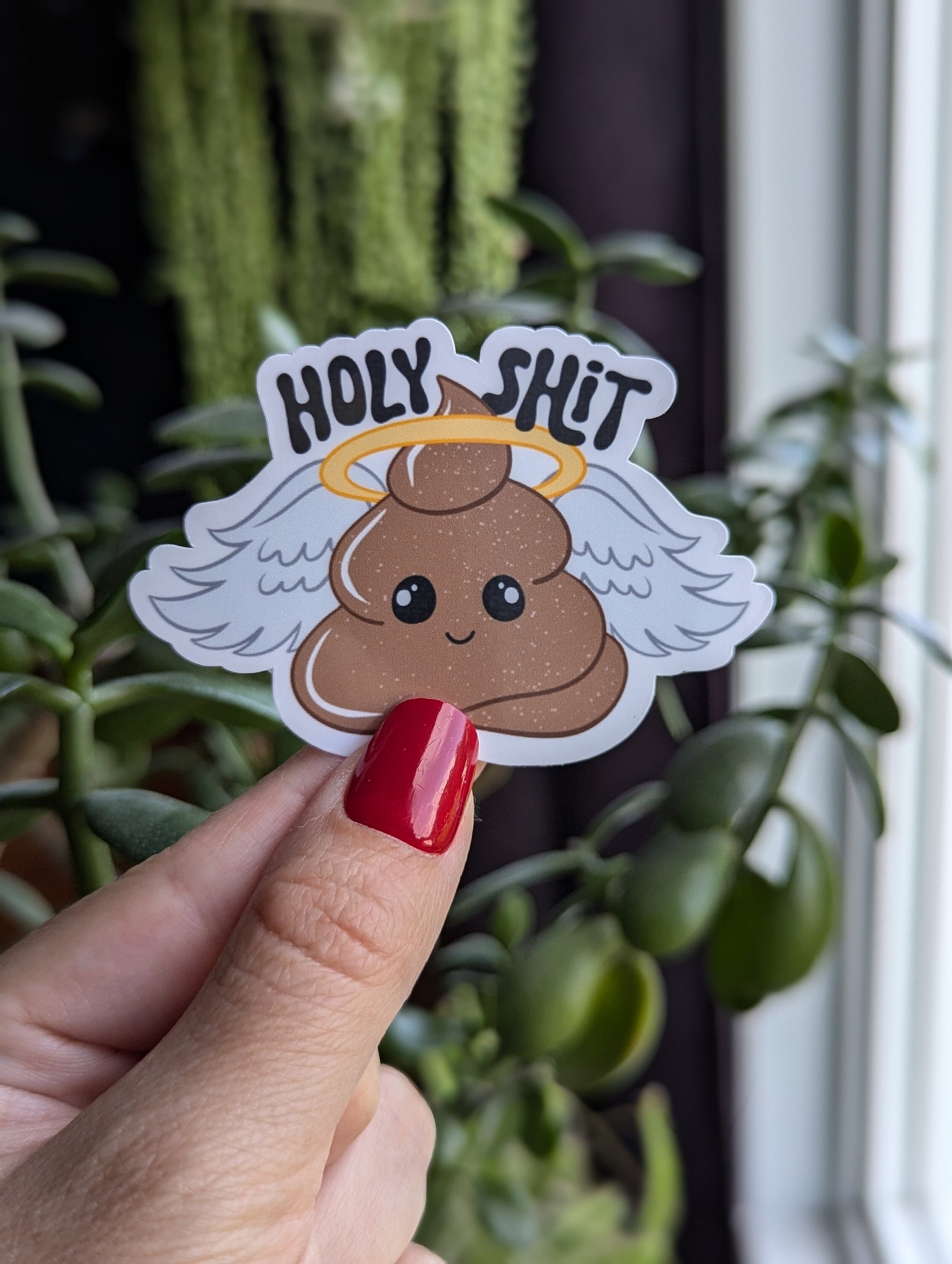 Holy Shit Vinyl Sticker