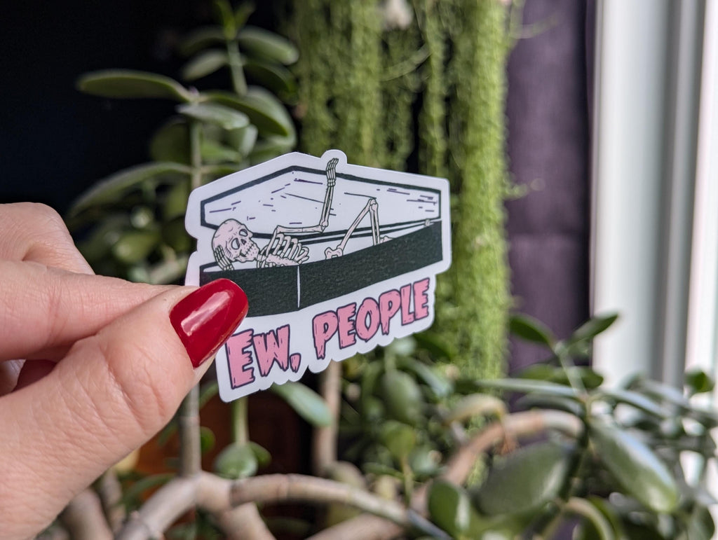 Ew People Introvert Vinyl Sticker