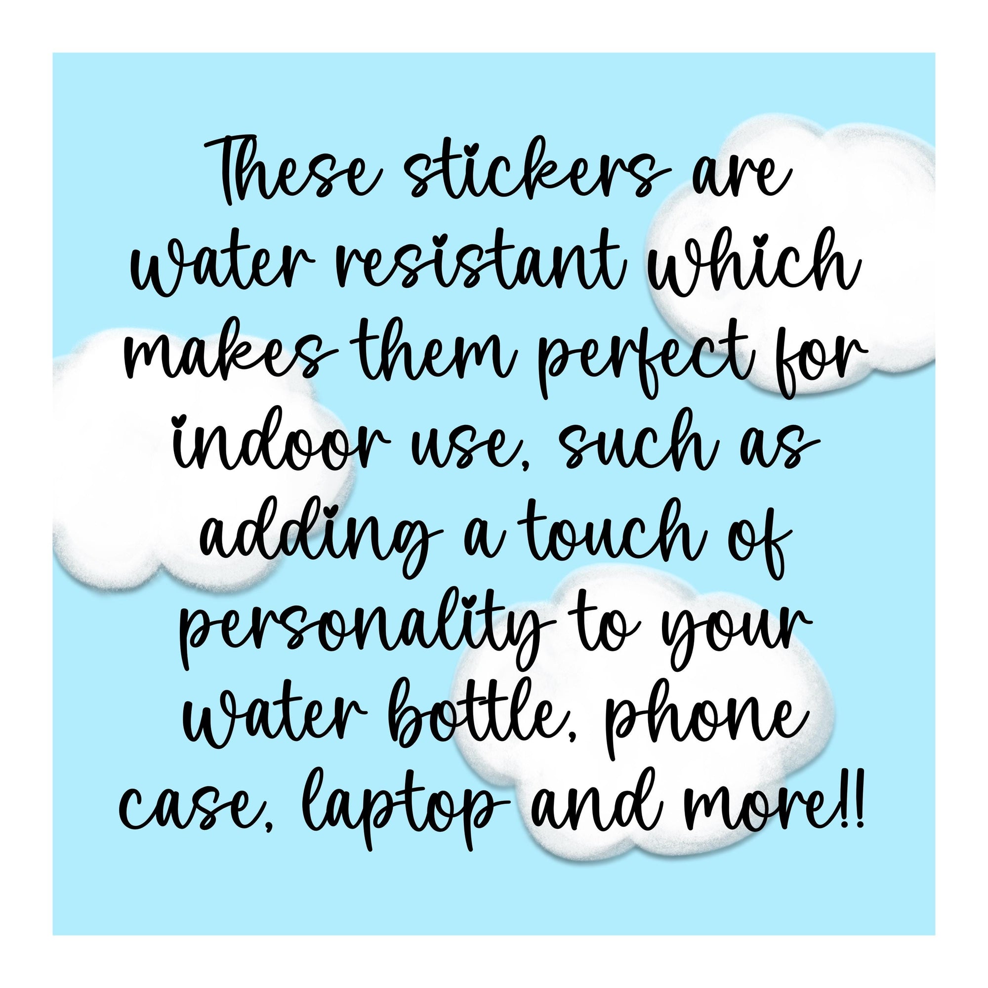 Cutesy stickers for water bottle, trending stickers for teenagers, stocking stuffers for teens girls, aesthetic sticker for tumblers, demure