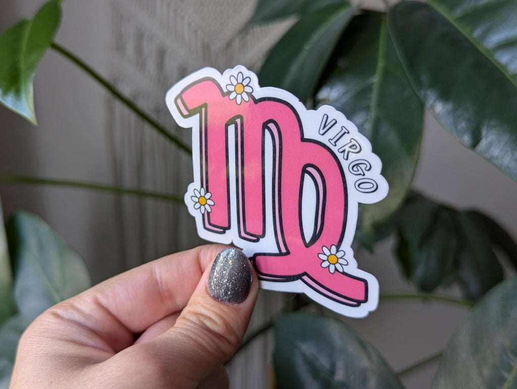Virgo sticker for kindle, astrology stickers for water bottle, zodiac sign sticker, horoscope, witchy gifts for her, metaphysical gifts