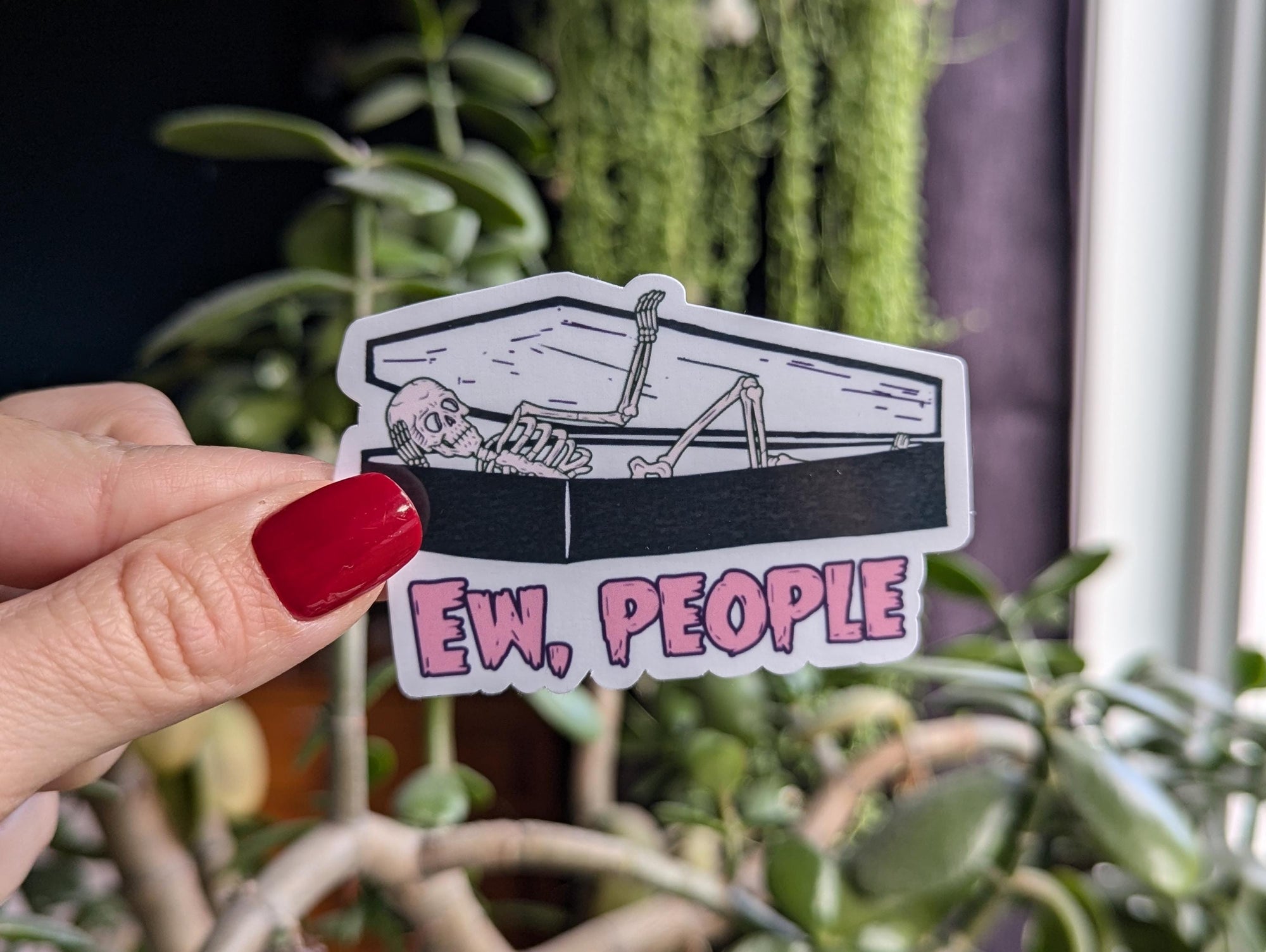 Ew People Introvert Vinyl Sticker