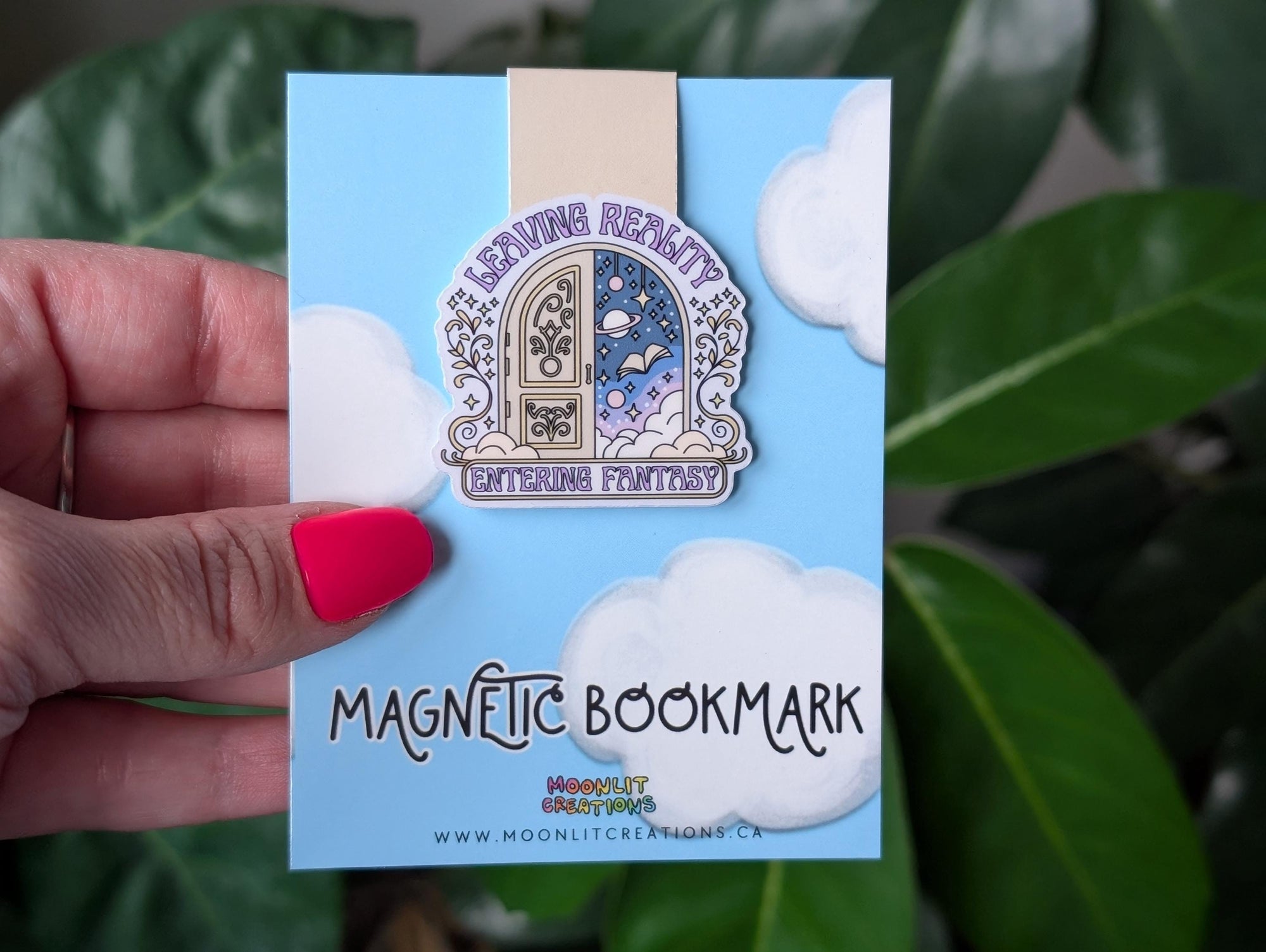 Leaving Reality Entering Fantasy Magnetic Bookmark