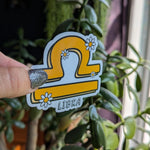 Libra sticker for kindle, astrology stickers for water bottle, zodiac sign sticker, horoscope, witchy gifts for her, metaphysical gifts