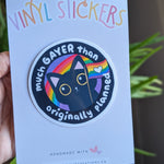 much gayer than originally planned, gay pride stickers for water bottle funny, rainbow gift for women, lqbtq merch, ally stickers for her