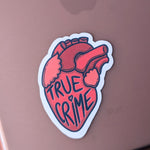 True crime stickers for kindle, bookish merch, dark stickers for phone case, true crime gifts for book lovers, best friend gift for women