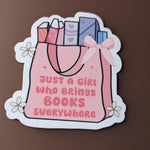 Book lover stickers for women, bookish stickers for kindle, book gifts for book lovers, smut reader stickers for water bottle, booktok merch