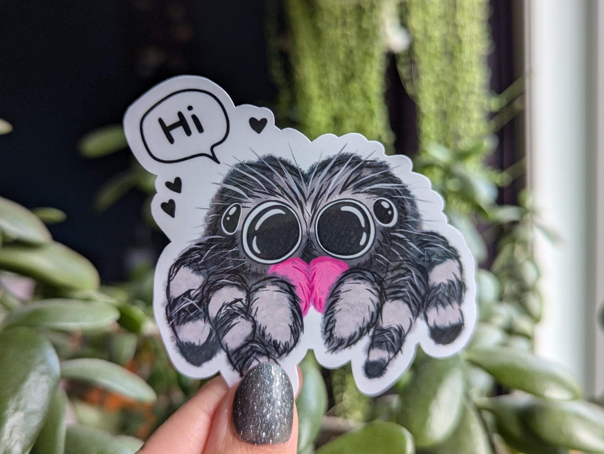 Jumping Spider Vinyl Sticker