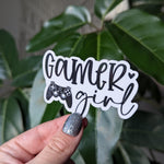 Gamer girl sticker for laptop, video game stickers for journal, gamer gifts for women, gamer girl accessories, small gift for game couples