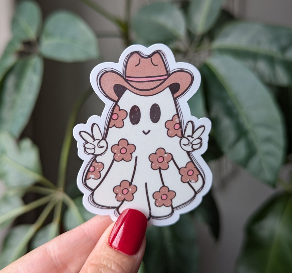 Ghost stickers for water bottle, spooky stickers for Halloween, fall themed gifts for students, Halloween gift for best friend, fall sticker