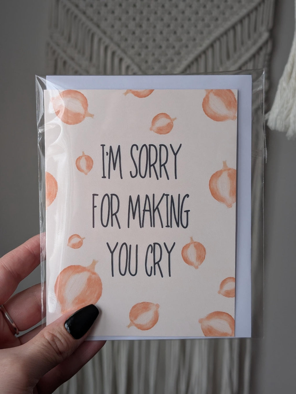 I'm Sorry for Making You Cry Apology Card