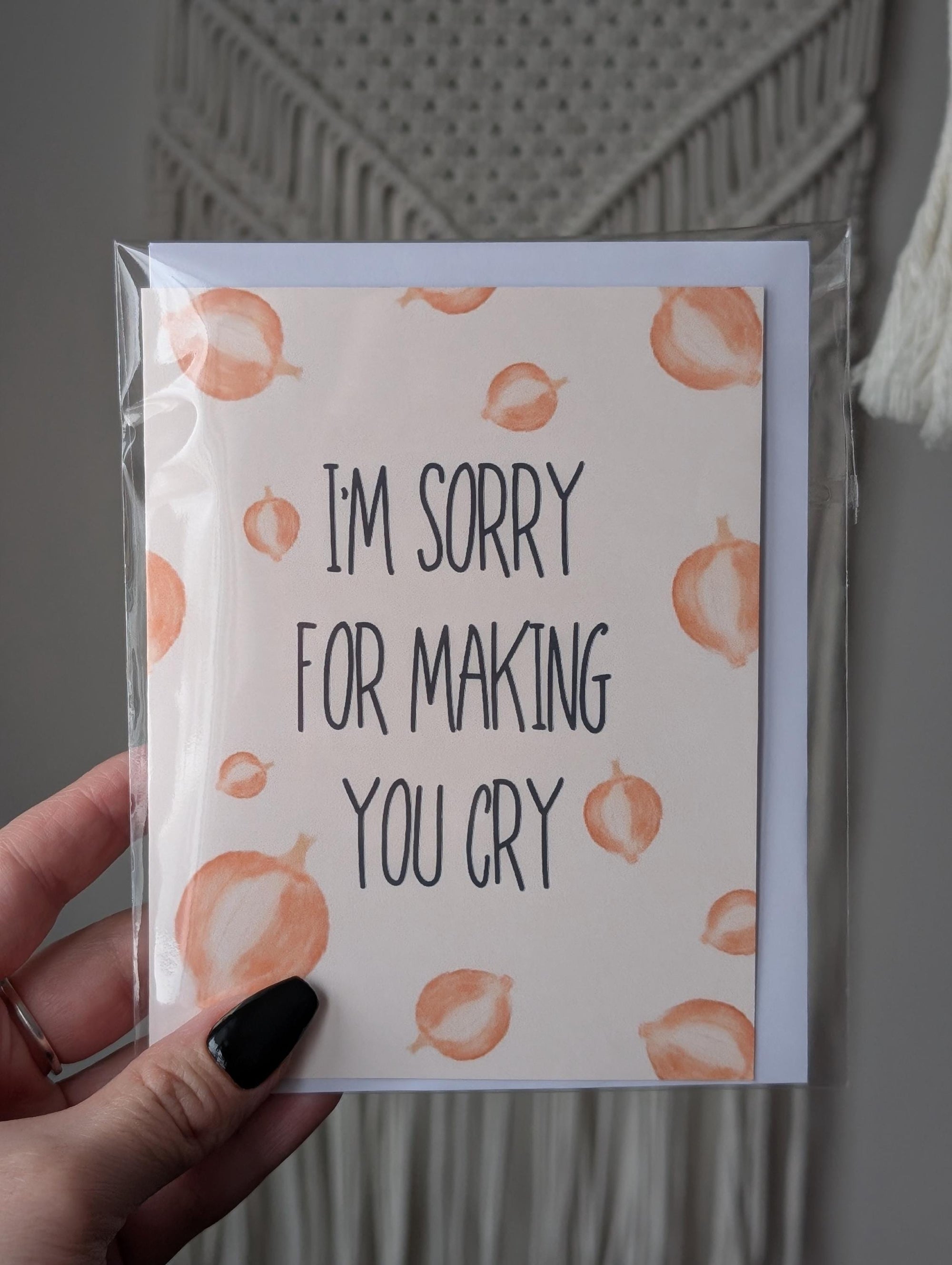 I'm Sorry for Making You Cry Apology Card