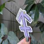 Sagittarius sticker for kindle, astrology stickers for water bottle, zodiac sign sticker, horoscope, witchy gifts for her, metaphysical gift