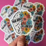Your anxiety is a lying bitch sticker, anxiety stickers for hydroflask mental health, motivational gift for best friend, self care gift for