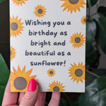 Sunflower Birthday Card