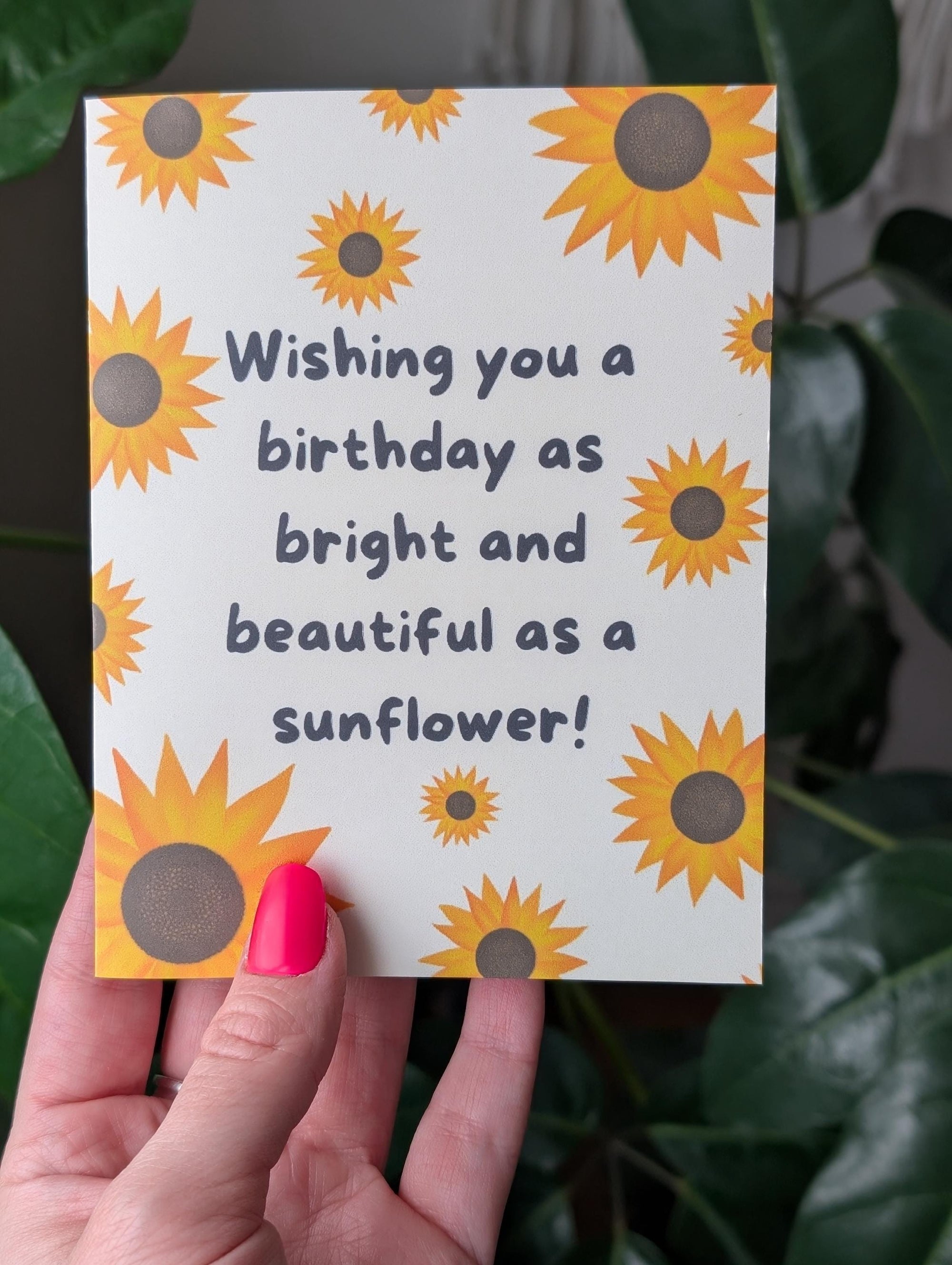 Sunflower Birthday Card
