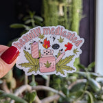 Heavily medicated, weed stickers for laptop, cannabis accessories, smoker gifts, stoner mom, stoner gifts for women, marijuana stickers