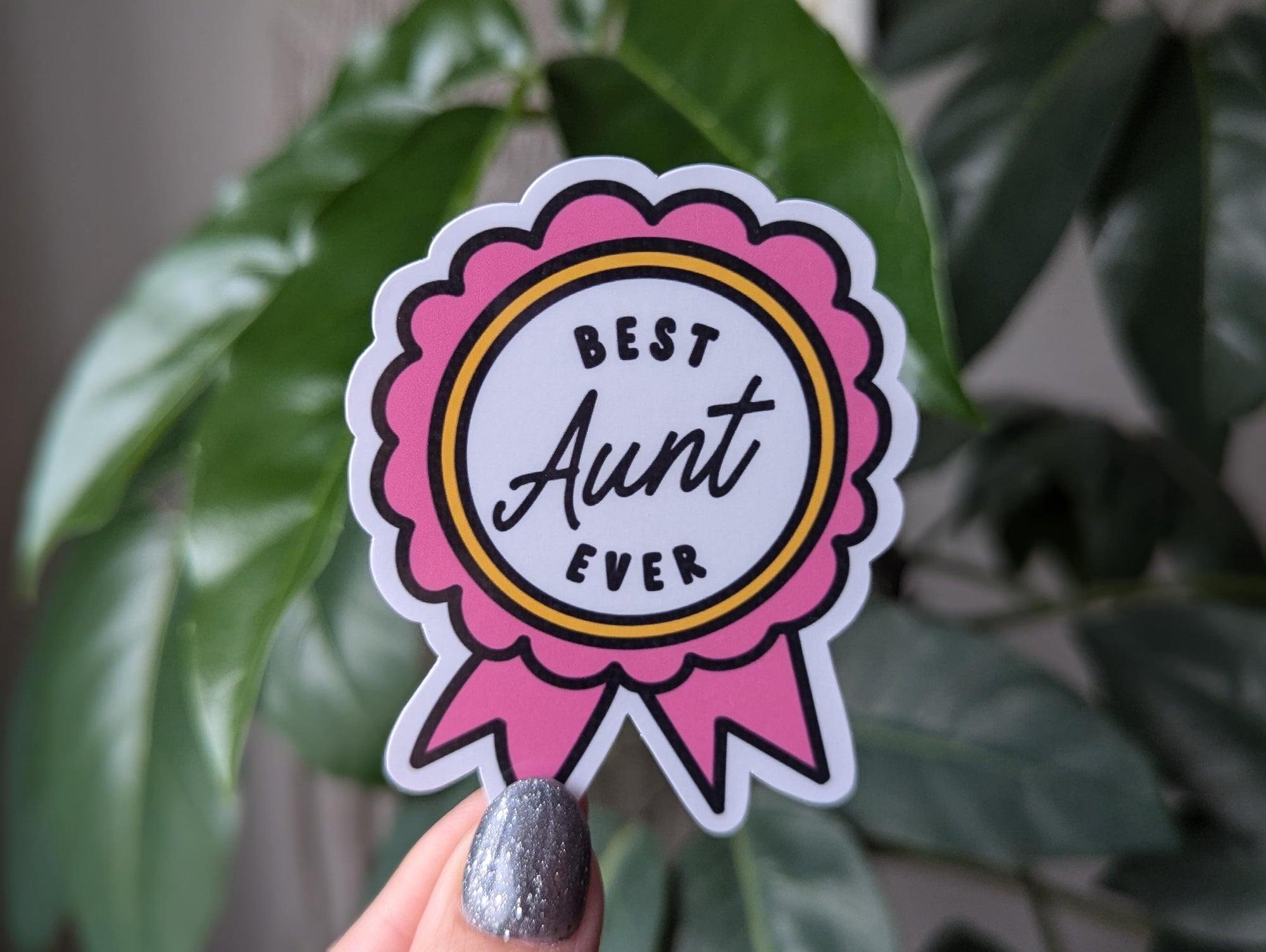 Best aunt ever sticker, pregnancy announcement sticker, award sticker for water bottle, sister gift, best auntie gifts, favorite aunt gifts