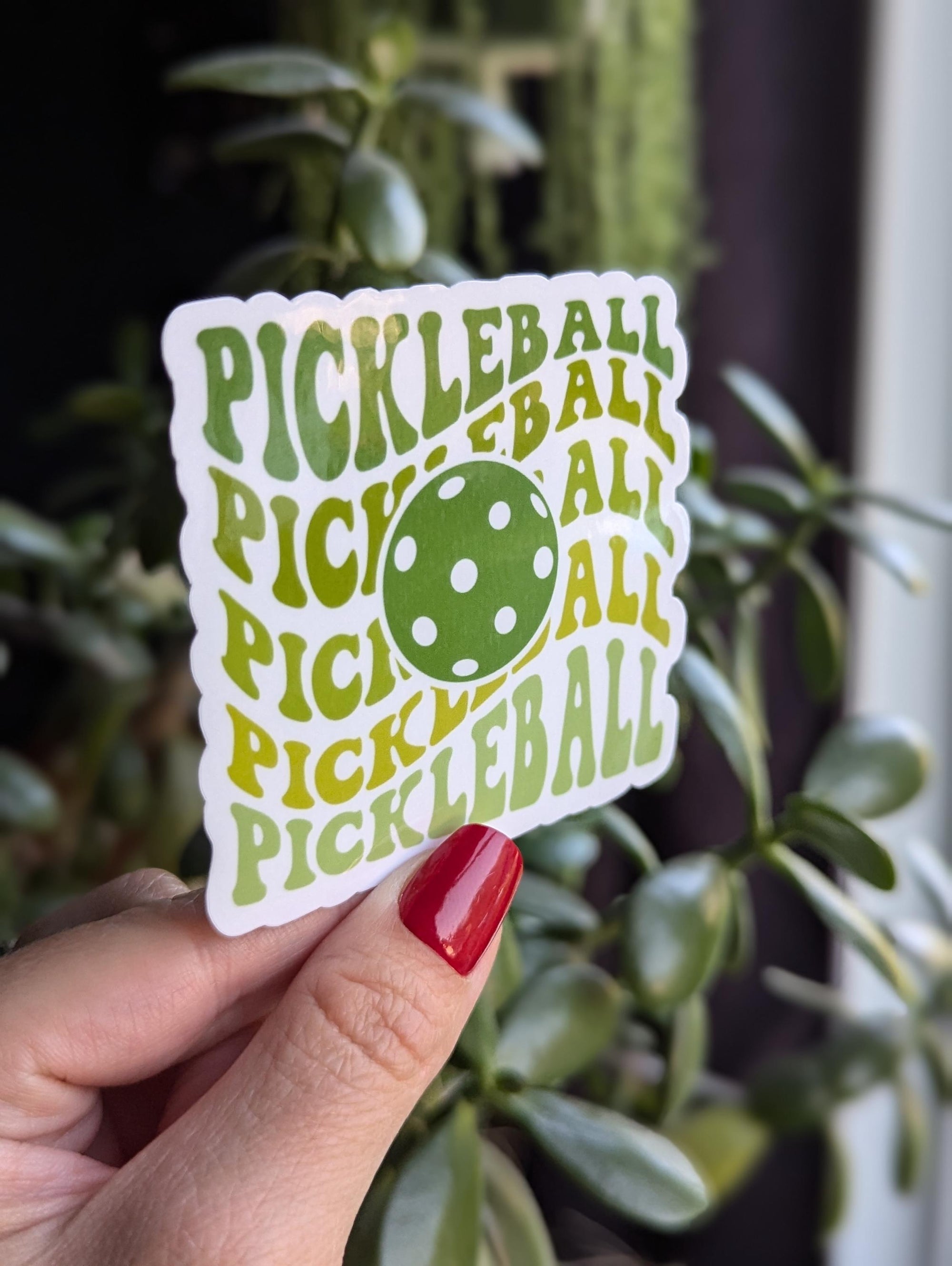 Pickleball sticker for water bottle, sport stickers for laptop, coquette gifts for sports lover, small gift for boyfriend, trendy sports