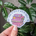 Endless tbr, bookworm stickers for kindle, book gifts for book lovers, bookish stickers for water bottle, reading stickers for phone case