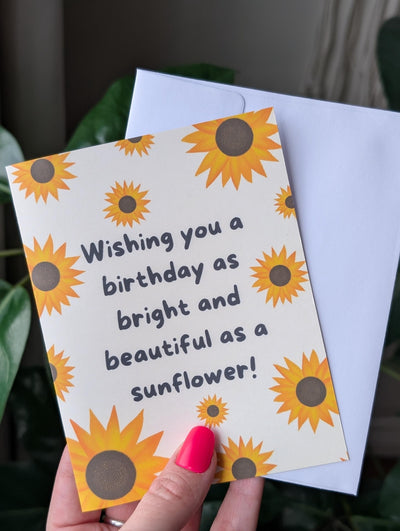 Sunflower Birthday Card