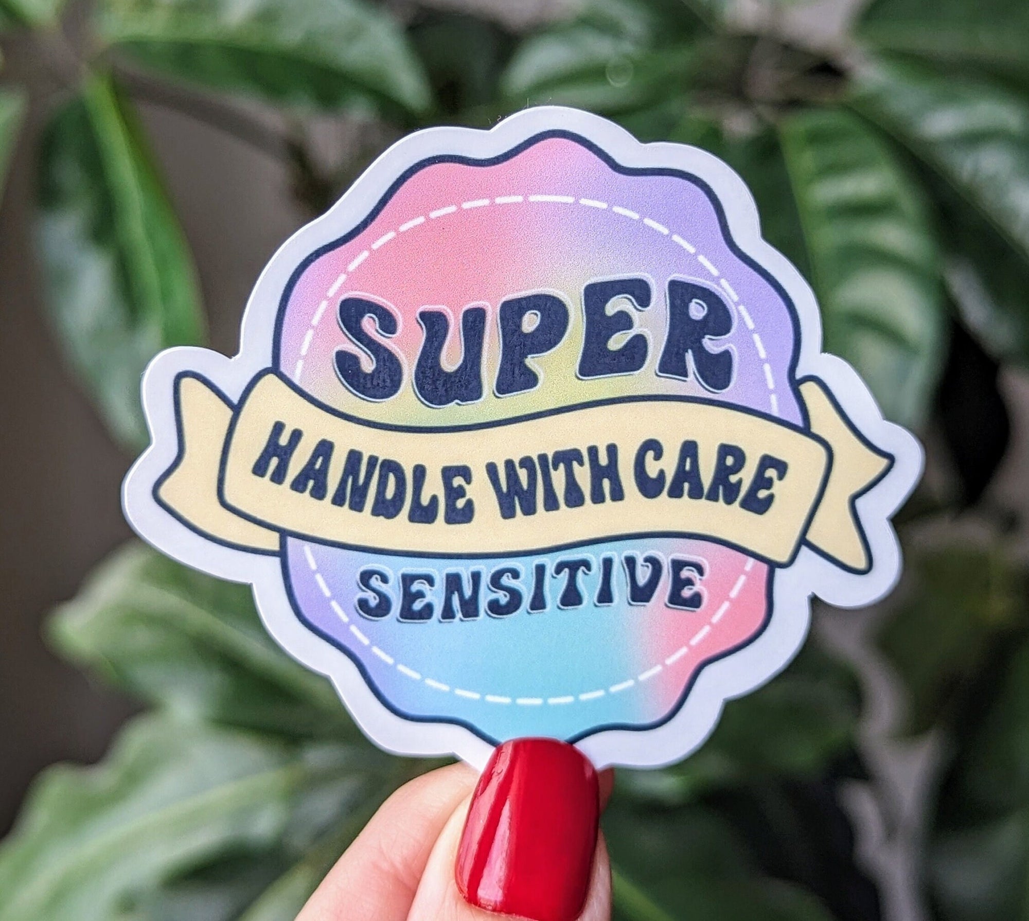 Handle With Care Vinyl Sticker