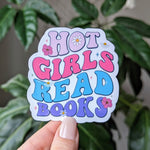 Hot girls read books sticker for Kindle, bookish stickers for phone, book gifts for book lovers, smut reader gifts for women, book club