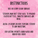 Anxious girly stickers for water bottle, caution stickers for hydroflask funny, anxiety sticker for her, girl stickers for kindle, cute gift