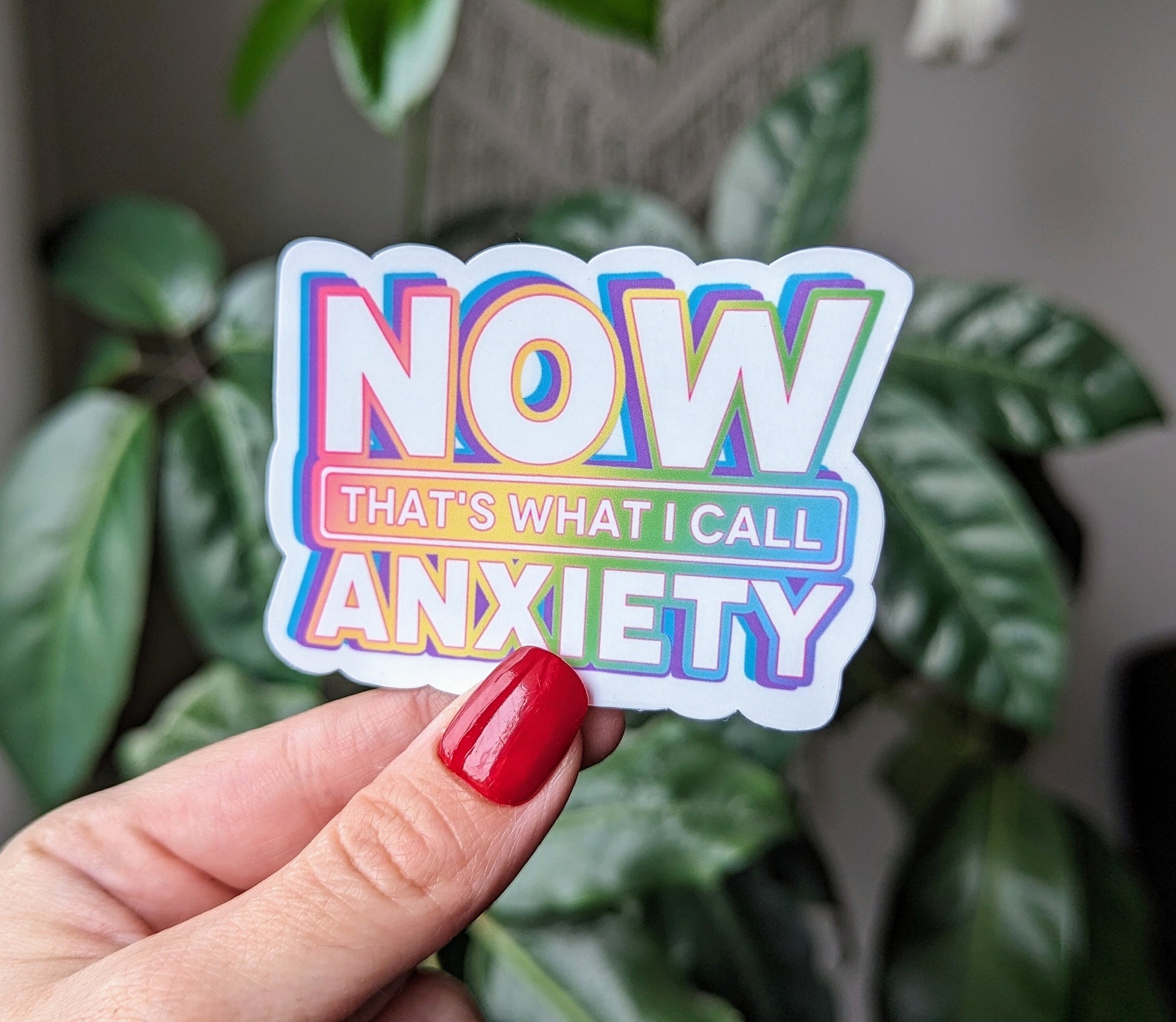Now that's what I call anxiety sticker, anxious girly stickers for water bottle, nostalgia gifts for best friend, 90s stickers for kindle