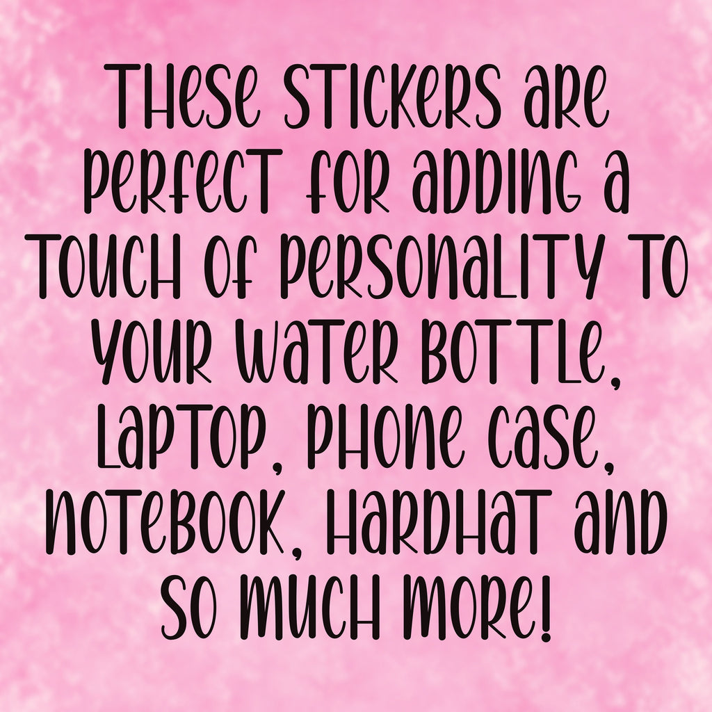 Fueled by iced coffee and anxiety, caffeine stickers for coffee cups, anxiety stickers for water bottle, coffee lover gift for girlfriend