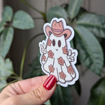 Ghost stickers for water bottle, spooky stickers for Halloween, fall themed gifts for students, Halloween gift for best friend, fall sticker