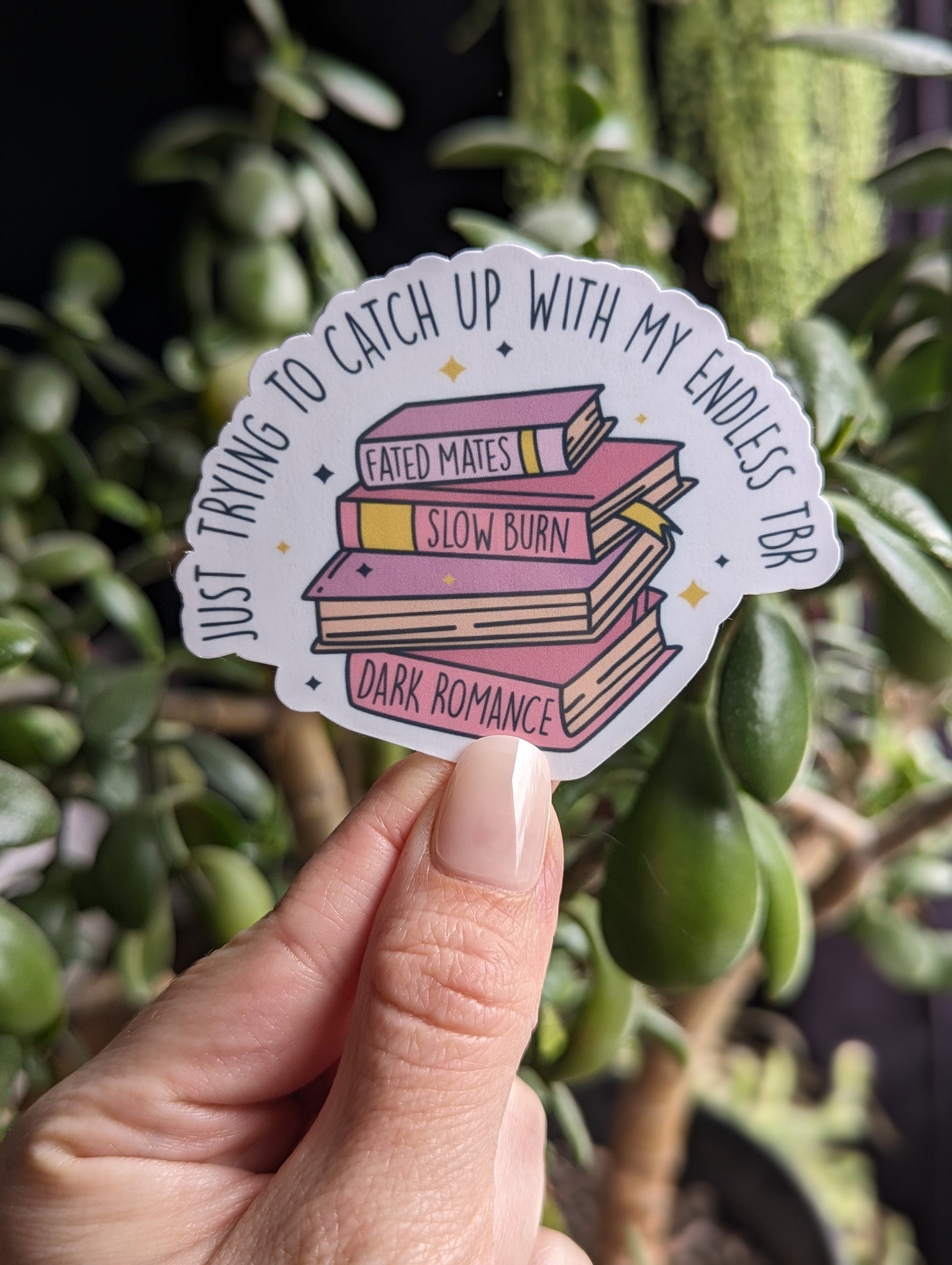 Endless tbr, bookworm stickers for kindle, book gifts for book lovers, bookish stickers for water bottle, reading stickers for phone case