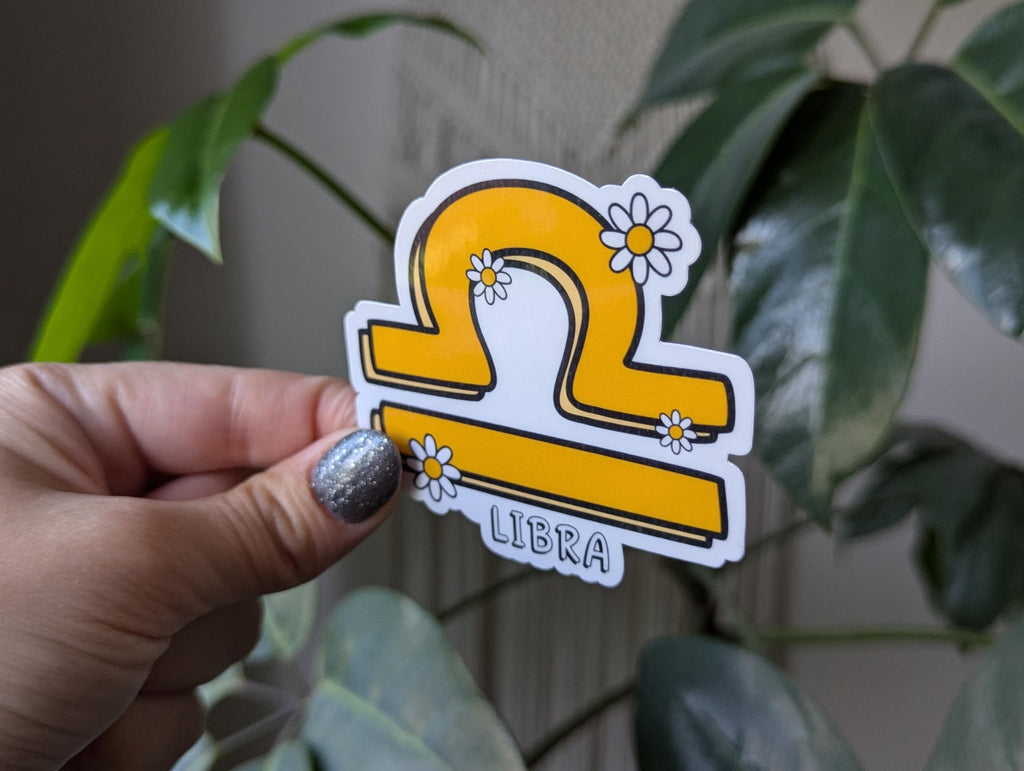 Libra sticker for kindle, astrology stickers for water bottle, zodiac sign sticker, horoscope, witchy gifts for her, metaphysical gifts