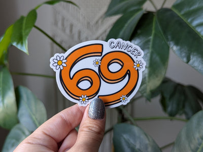 Cancer sticker for kindle, astrology stickers for water bottle, zodiac sign sticker, horoscope, witchy gifts for her, metaphysical gifts