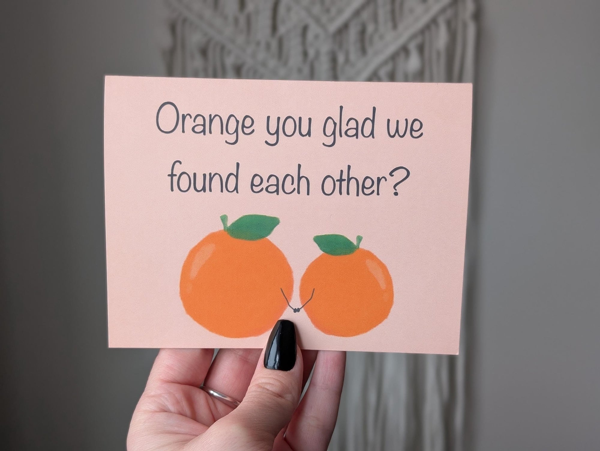 Orange You Glad We Found Each Other, Cute Pun Greeting Card, Funny Anniversary Card, Boyfriend Card, Girlfriend Card, Cute Couple Card