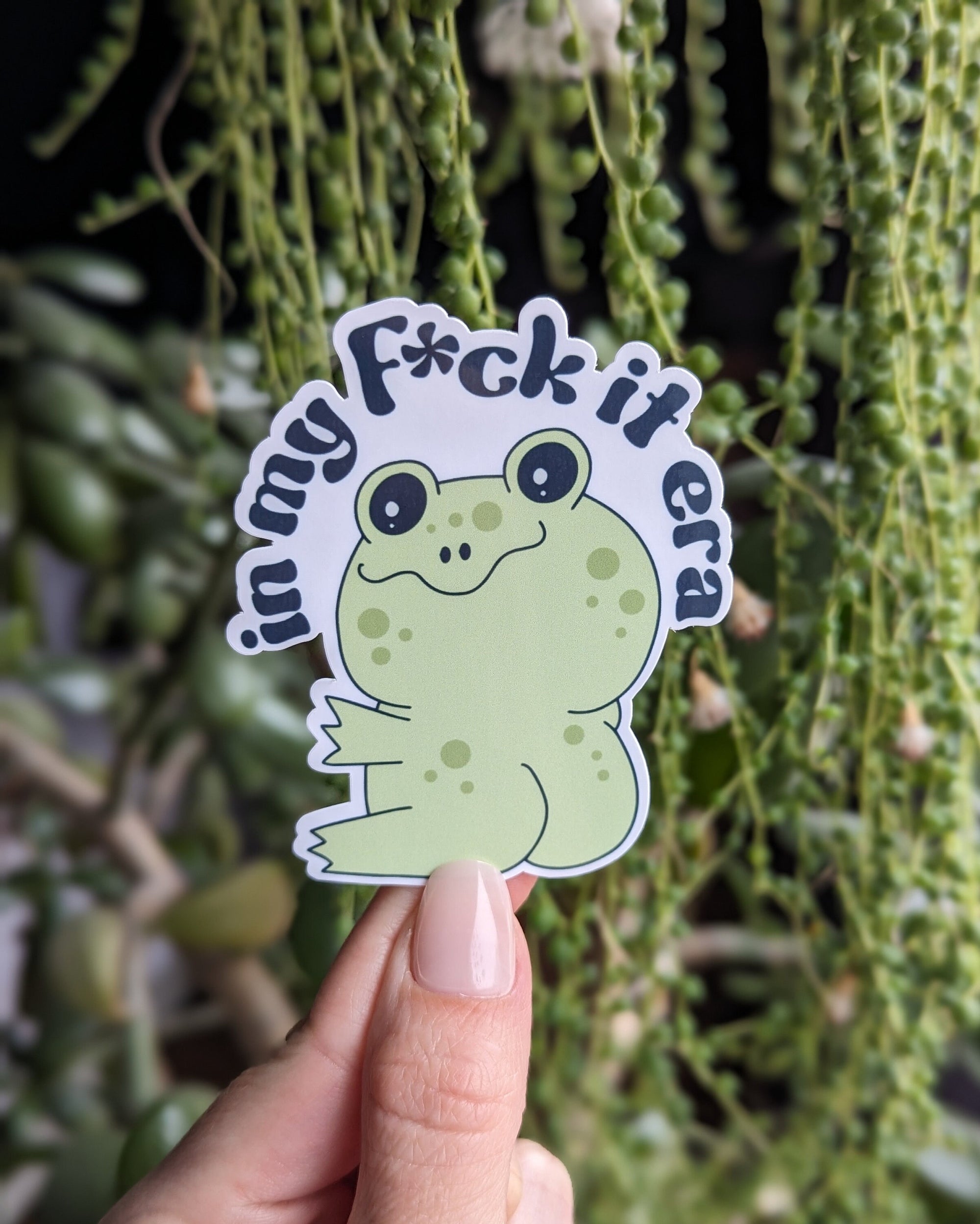 Cute frog stickers for hydroflask, sarcastic stickers for laptop, snarky stickers for phone case, funny stickers adult, sassy gifts for her