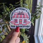 The way to my heart is through the bookstore, bookish stickers for kindle, book gifts for book lovers, smut reader stickers for her, booktok