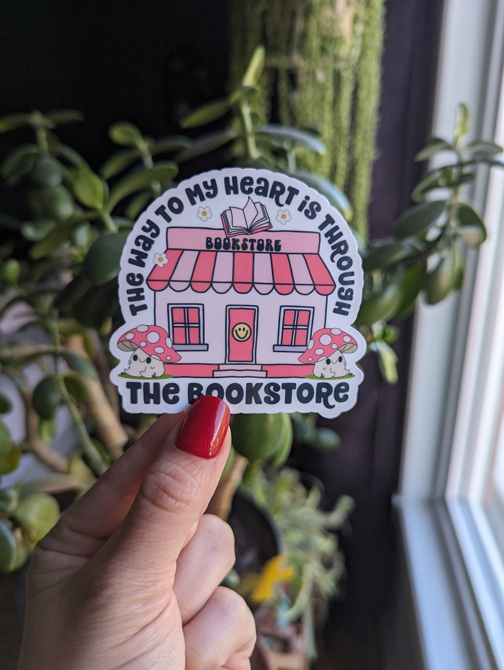 The way to my heart is through the bookstore, bookish stickers for kindle, book gifts for book lovers, smut reader stickers for her, booktok